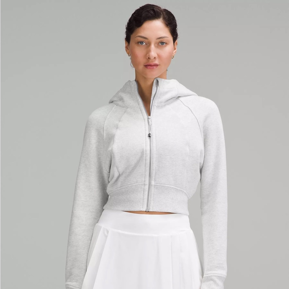 Lululemon crop zip up hoodie
